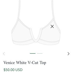 Boutine LA Venice White V-Cut top